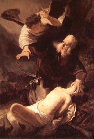 Rembrandt van rijn The Sacrifice of Isaac Spain oil painting art